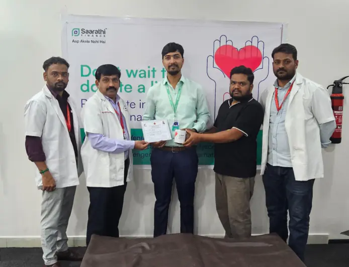 MSME-focused NBFC Saarathi Finance Conducts Blood Donation Camp in Bangalore